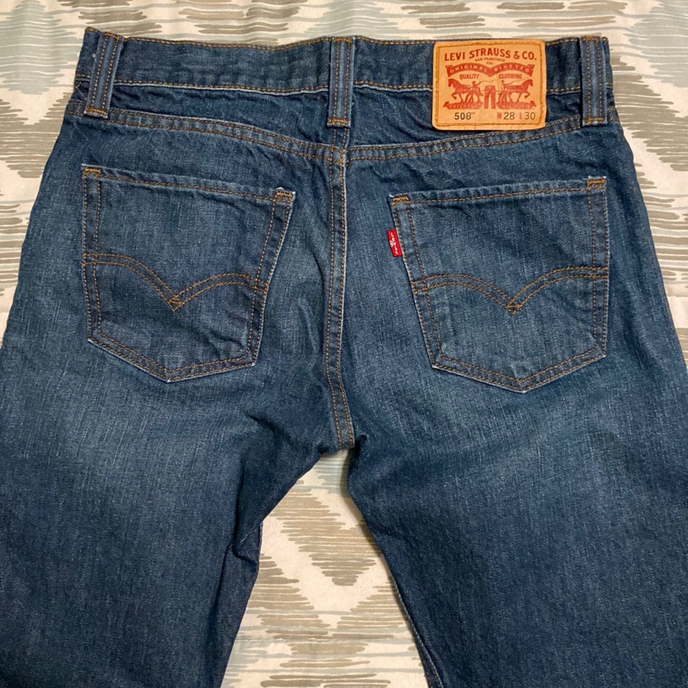 Levi Strauss Denim Jeans 508. Colour blue size W 28 L 30